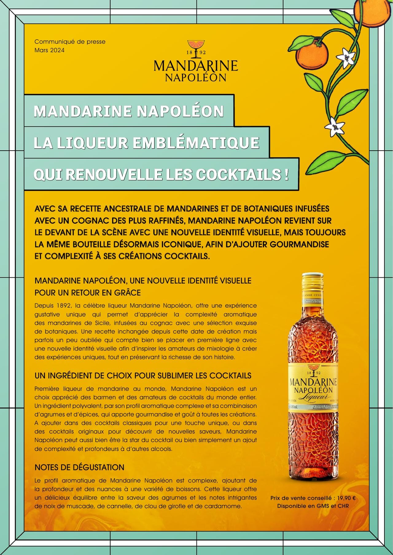 Mandarine Napoléon, la liqueur emblématique qui renouvelle les cocktails !